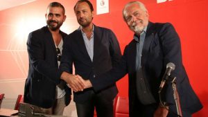 Aurelio, Edo e Luigi De Laurentiis - foto LaPresse - StadioNews.it