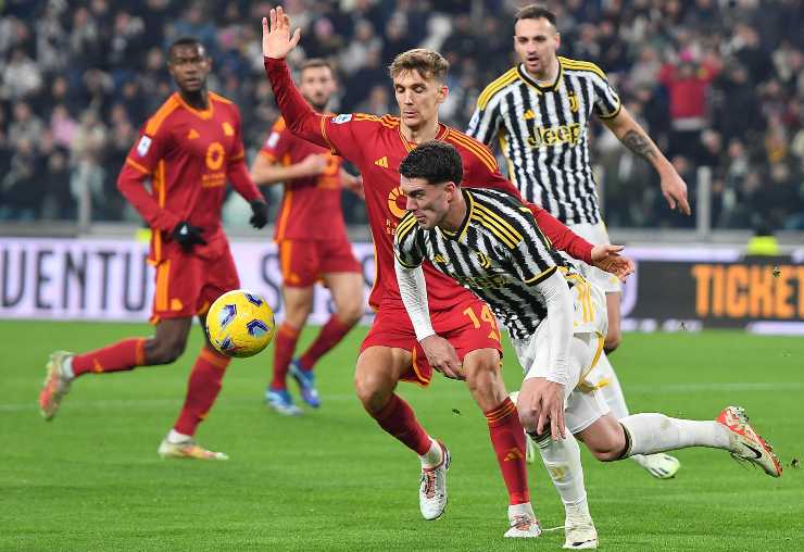Diego Javier Llorente Ríos in campo contro la Juve - foto ANSA - StadioNews.it