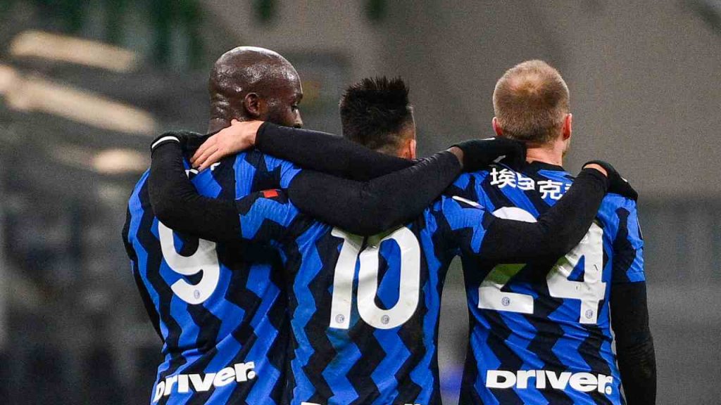 Lukaku, Lautaro ed Eriksen - Fonte LaPresse - stadionews.it