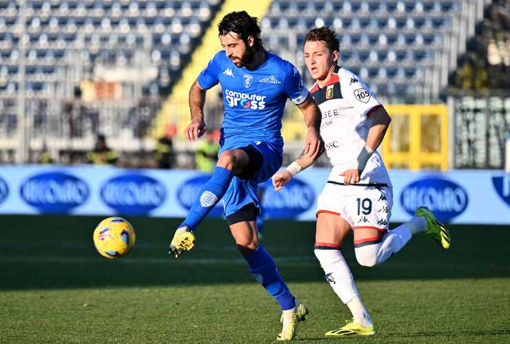 Mateo Retegui ostacolato da Luperto dell'Empoli - foto ANSA - StadioNews.it