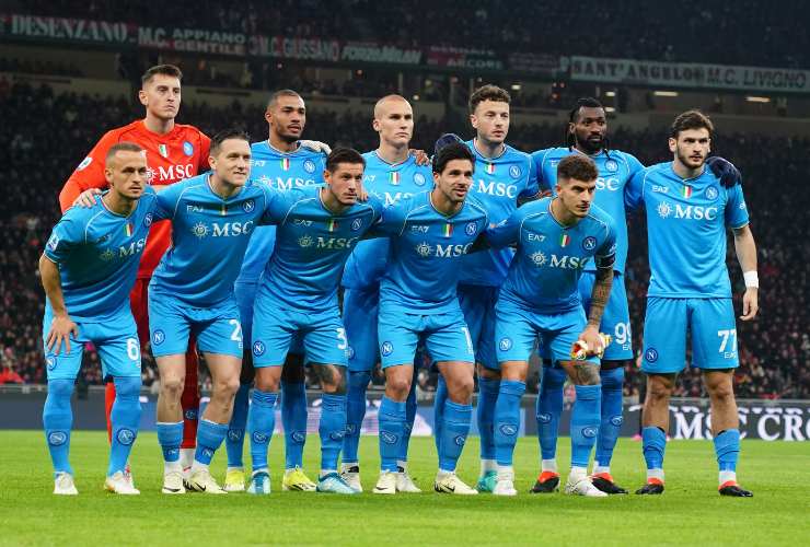 Squadra Napoli - Fonte LaPresse - stadionews.it